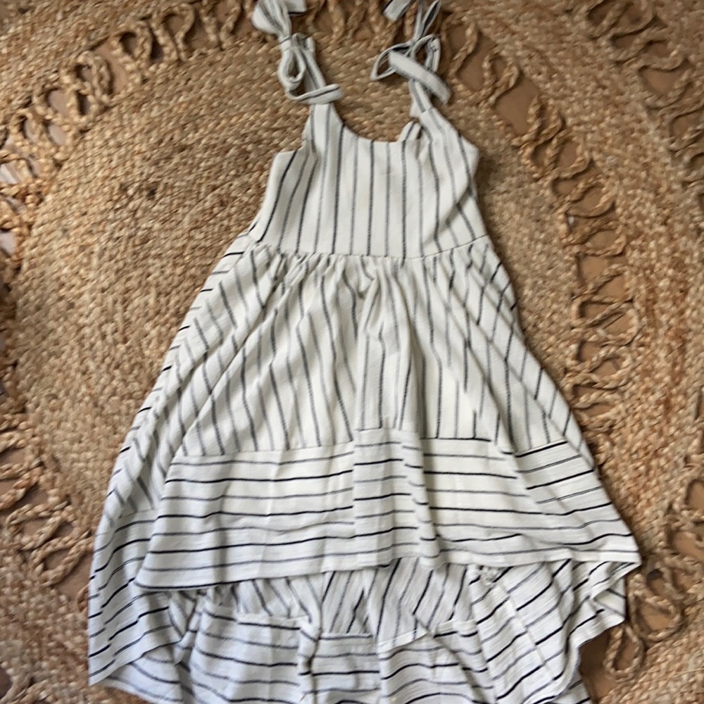 3T striped Hi Low dress